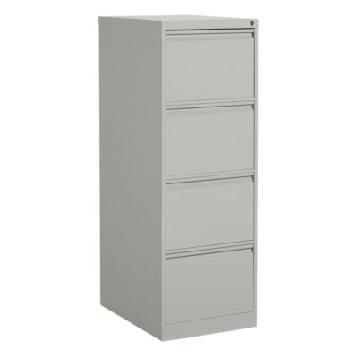Classeur vertical, Acier, 4 tiroirs, 18-1/7" la x 25" p x 52" h, Gris