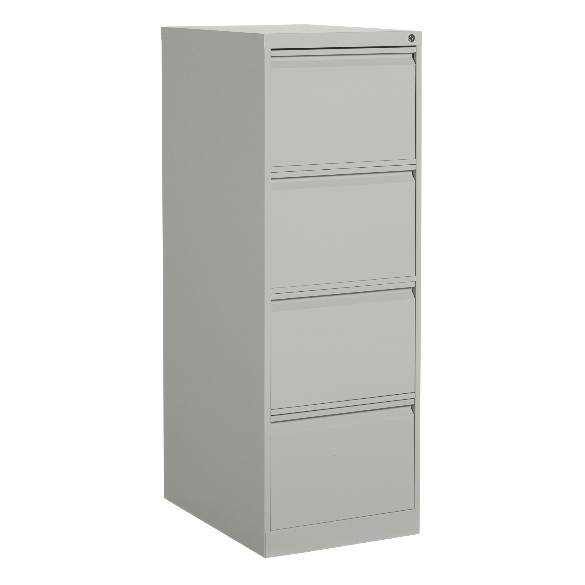 Classeur vertical, Acier, 4 tiroirs, 18-1/7" la x 25" p x 52" h, Gris