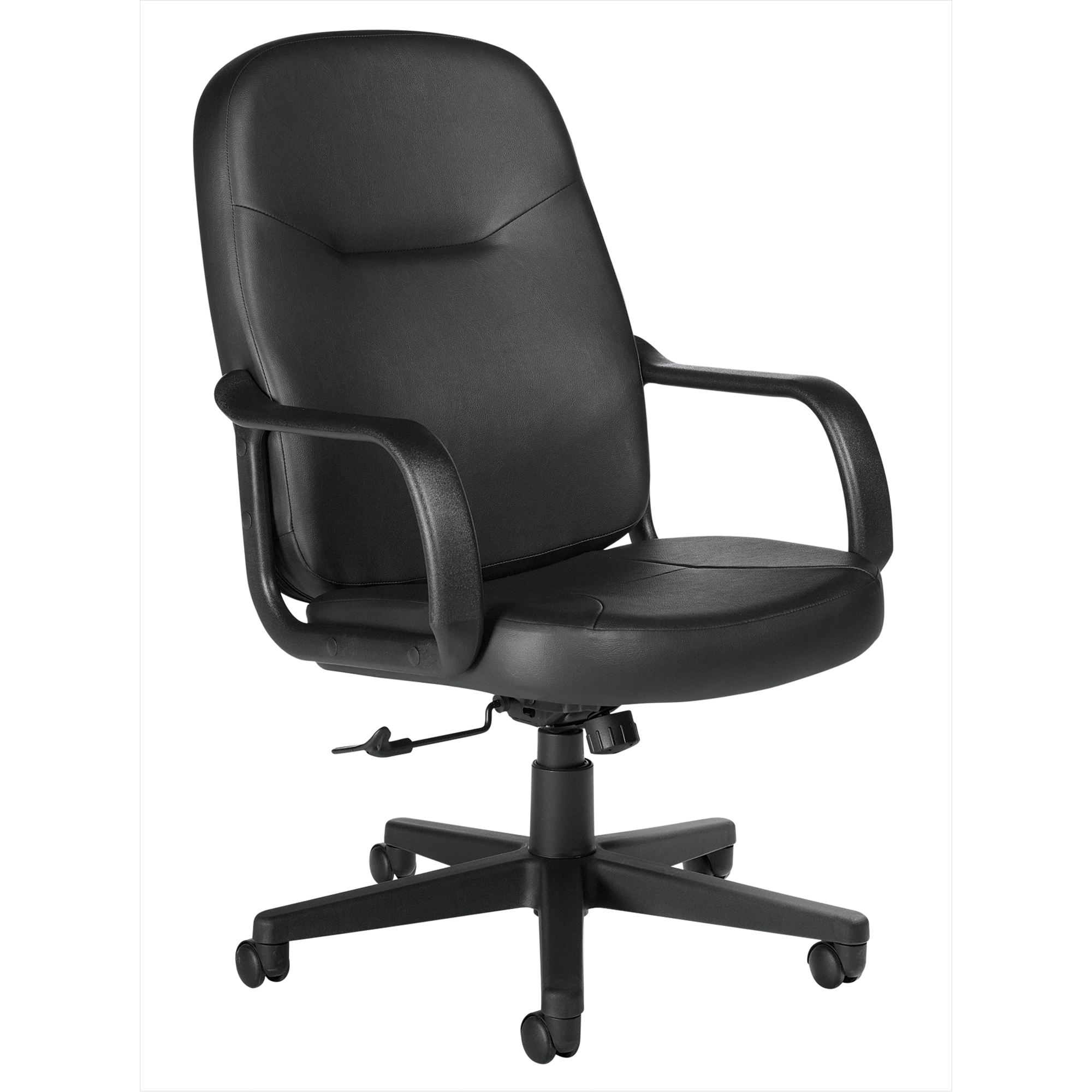 Fauteuil de bureau, Cuir, Noir