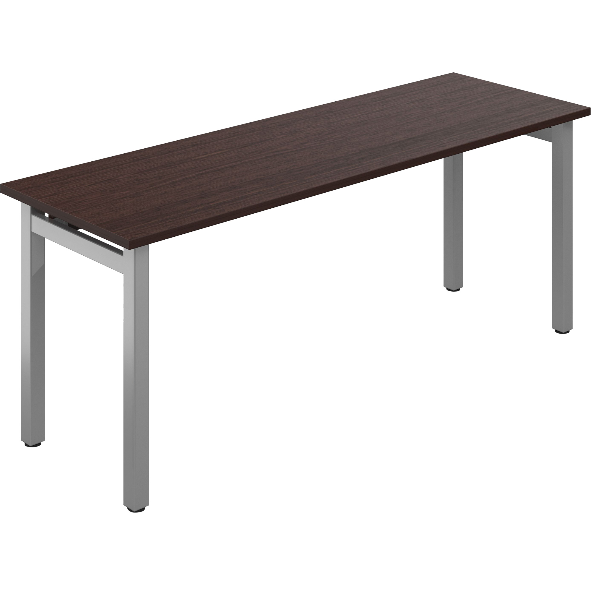 Table bureau Newland, 29-7/10" lo x 72" la x 29-3/5" h, Brun foncé