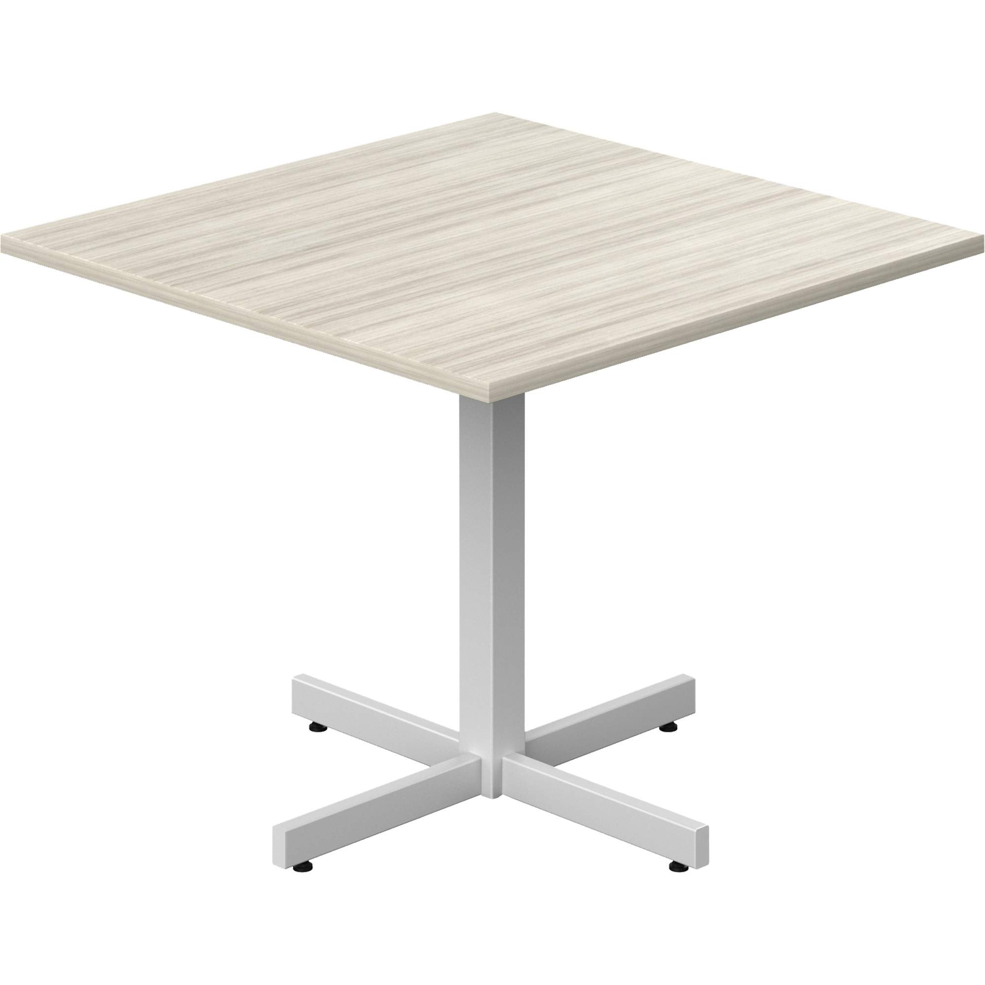Table carrée à hauteur réglable Newland, 36" lo x 36" la x 29" h, Dessus de 1", Stratifié, Havane