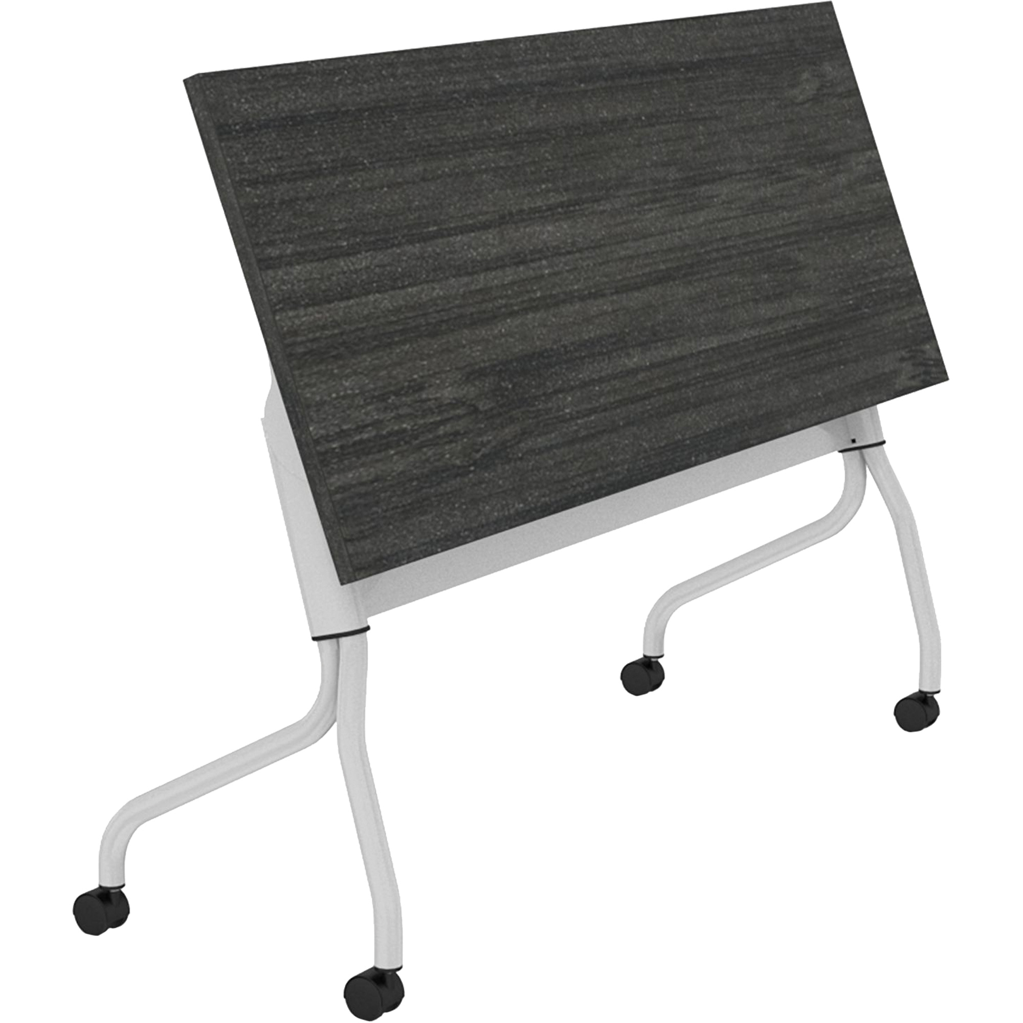 Table de formation à dessus rabattable Newland, 24" lo x 60" la x 29-1/2" h, Brun foncé