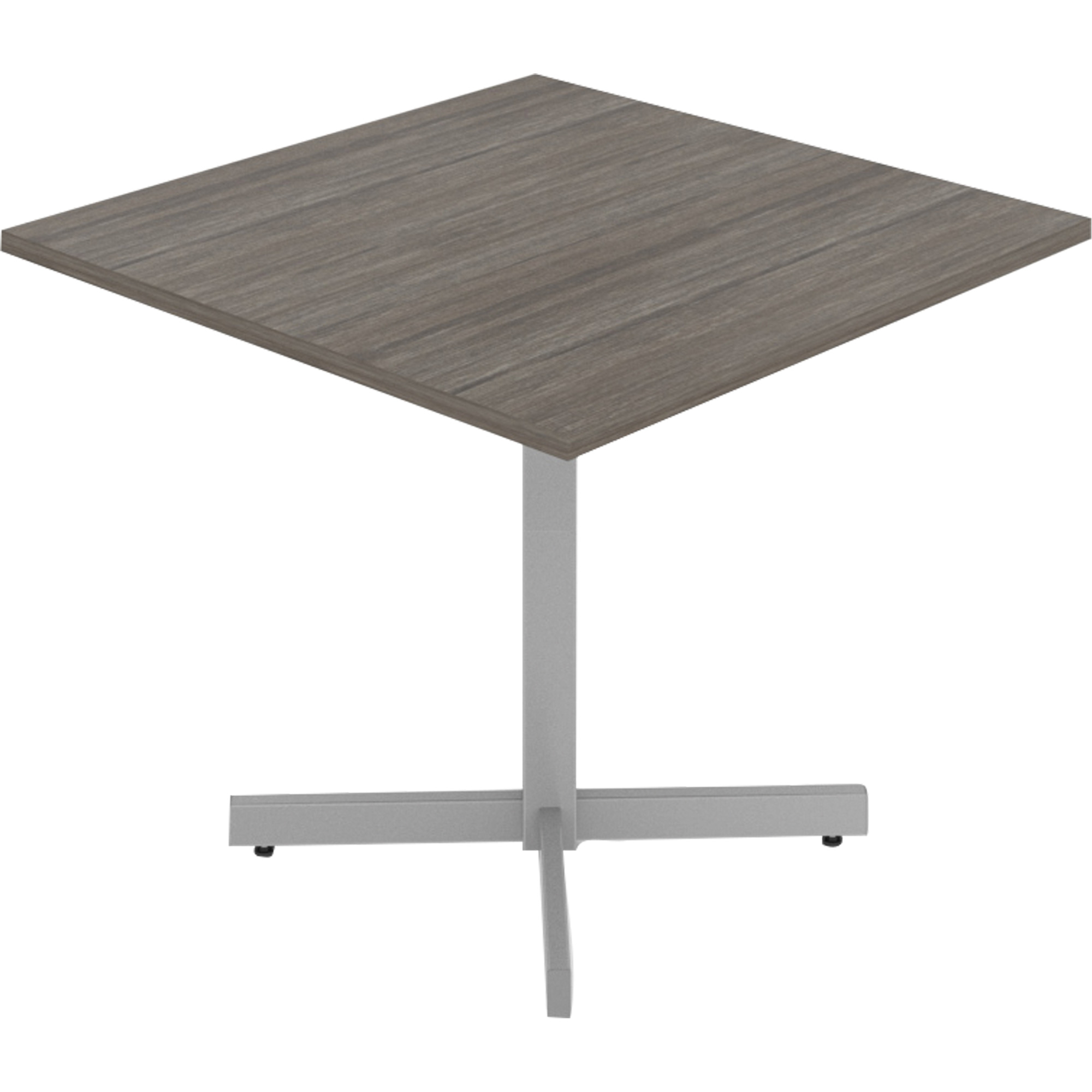 Tables de cafétéria, 36" lo x 36" la x 29-1/2" h, Dessus de 1", Stratifié, Gris/Blanc