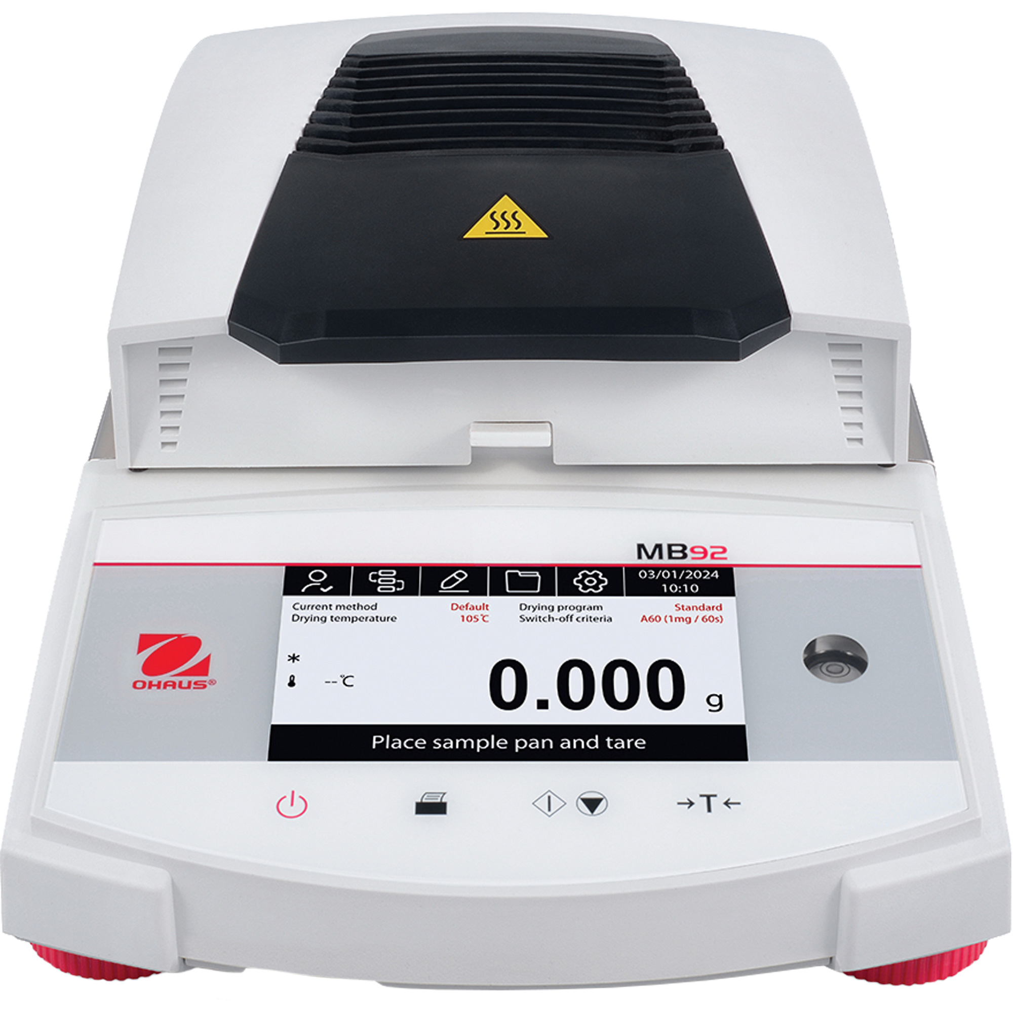 Analyseur d'humidité par chauffage de la fibre de carbone MB92