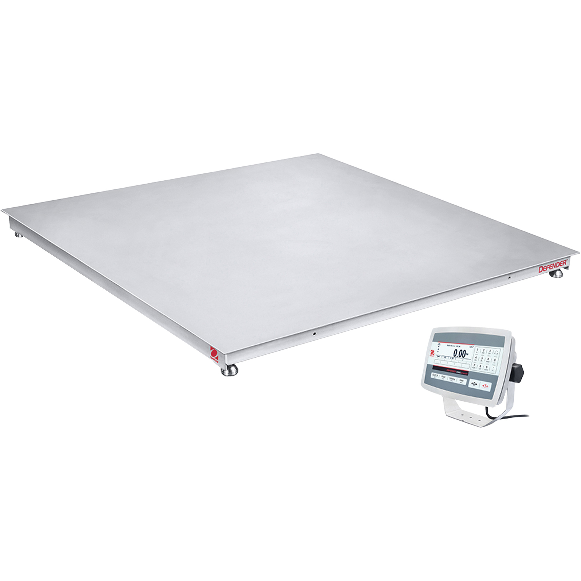 Balance de plancher lavable DEFENDERMC 5000, Capacité de 2500 lb, 36" la x 36" lo