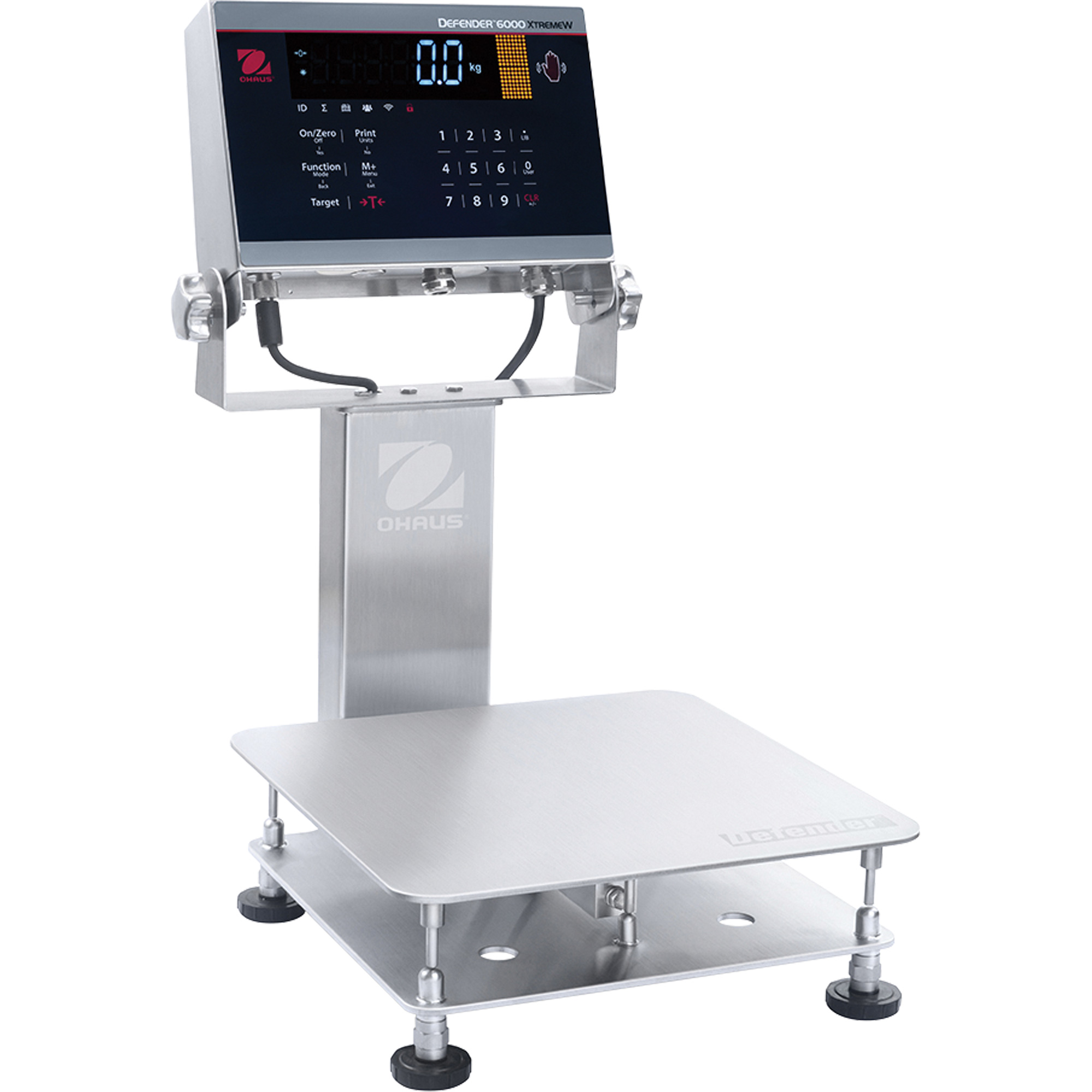 Balance d’établi lavable 6000 DefenderMC, Capacité de 25 lb, 11-4/5" lo x 11-4/5" la