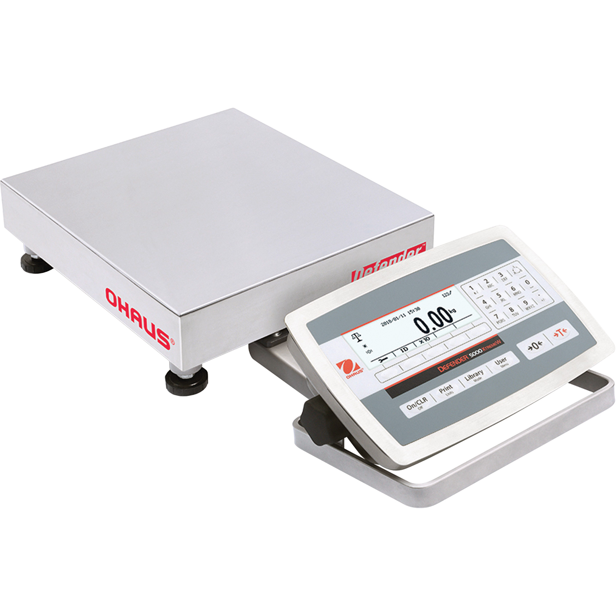 Balance d'établi multifonctionnel lavable en acier inoxydable DEFENDERMC 5000, Capacité 100 lb, Graduations 0,005 lb