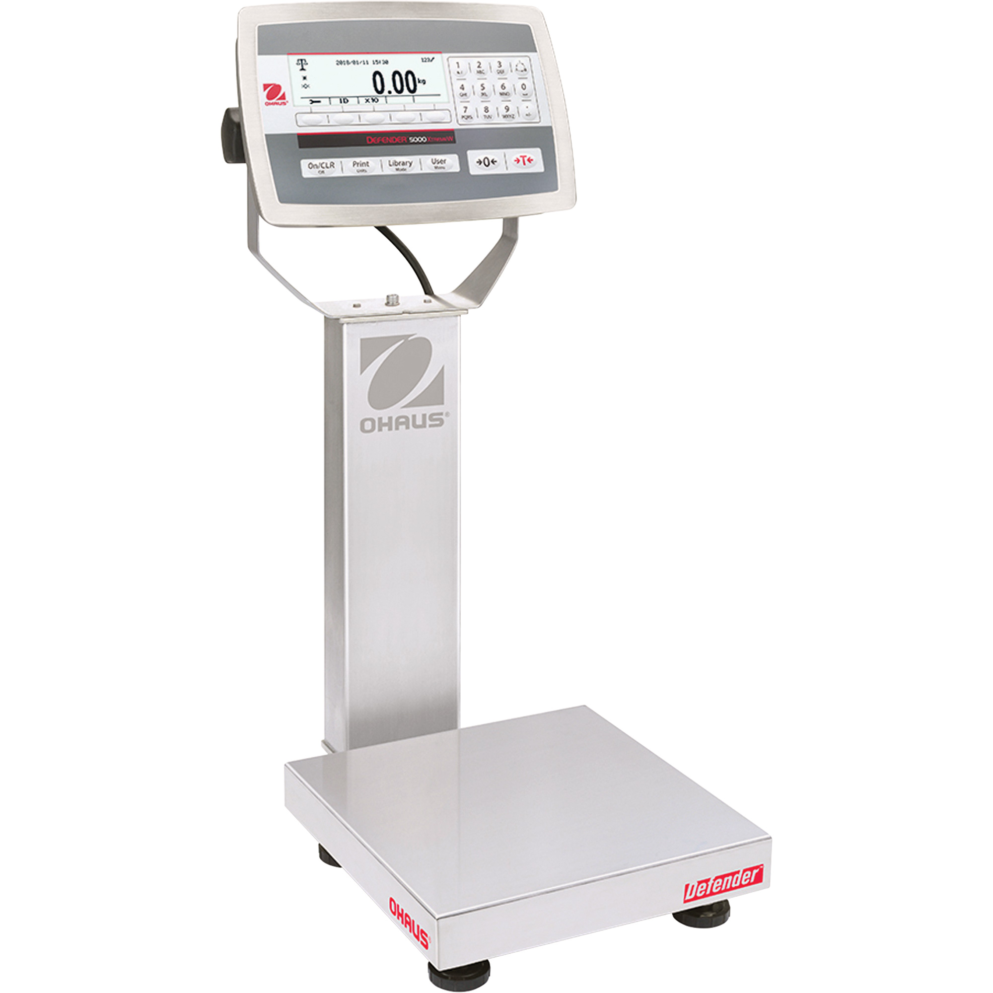 Balance d'établi multifonctionnel lavable en acier inoxydable DEFENDERMC 5000, Capacité 5 lb, Graduations 0,0002 lb