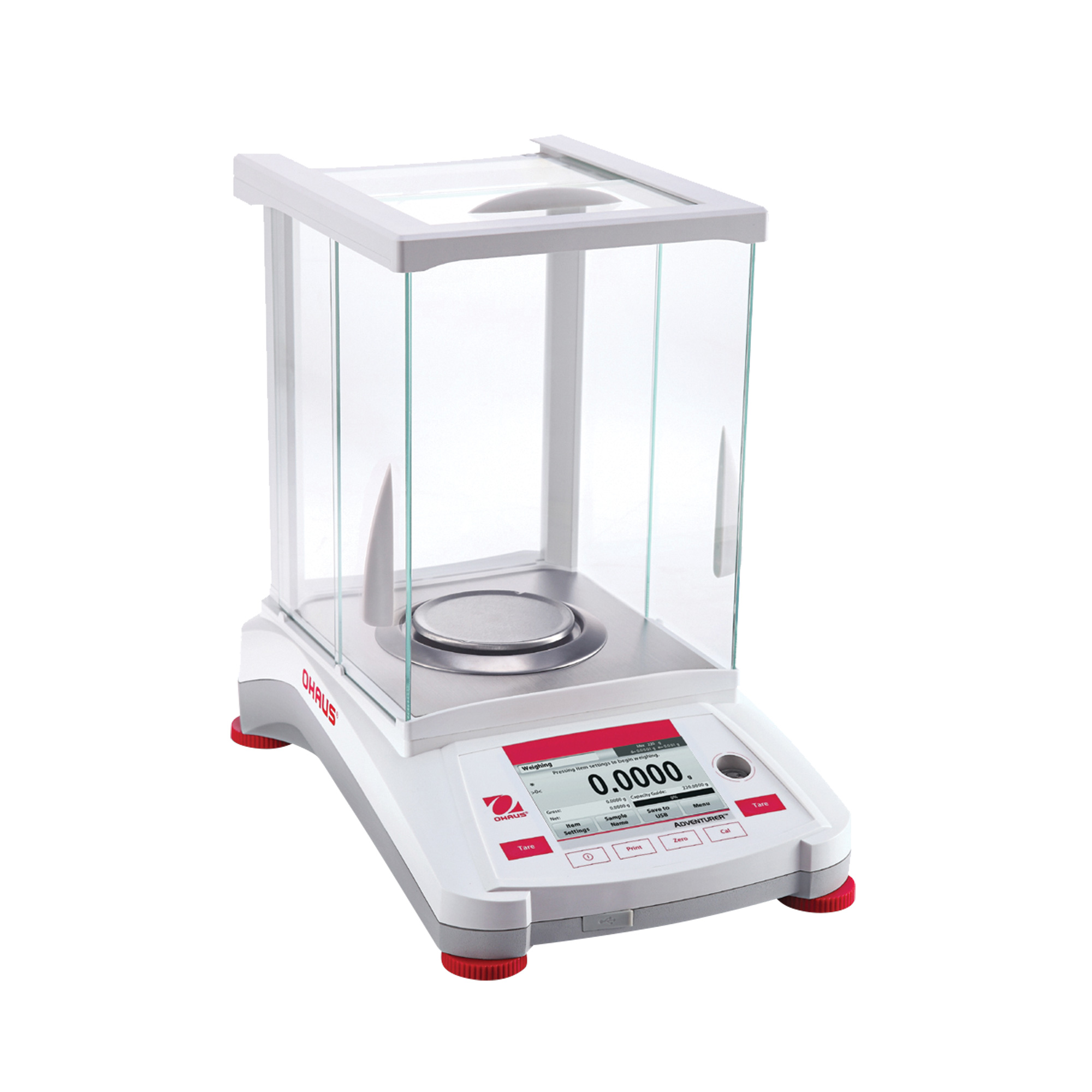 Balance électronique avec étalonnage externe AX124/E AdventurerMD, Capacité 120 g, Graduations 0,1 mg