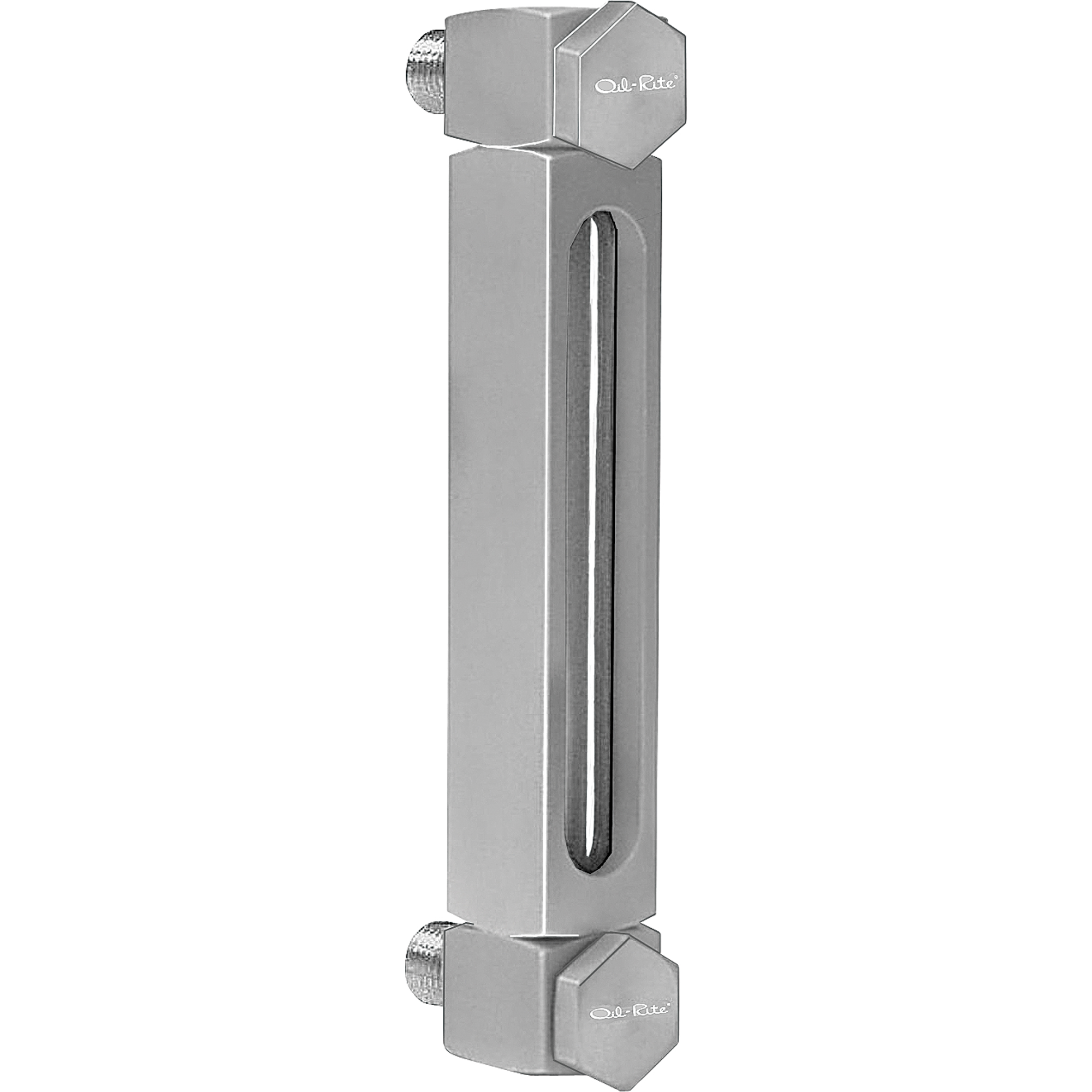 Indicateur de niveau à liquide en Aluminium, Fileté, 10" lo, 205°F (96,11° C)