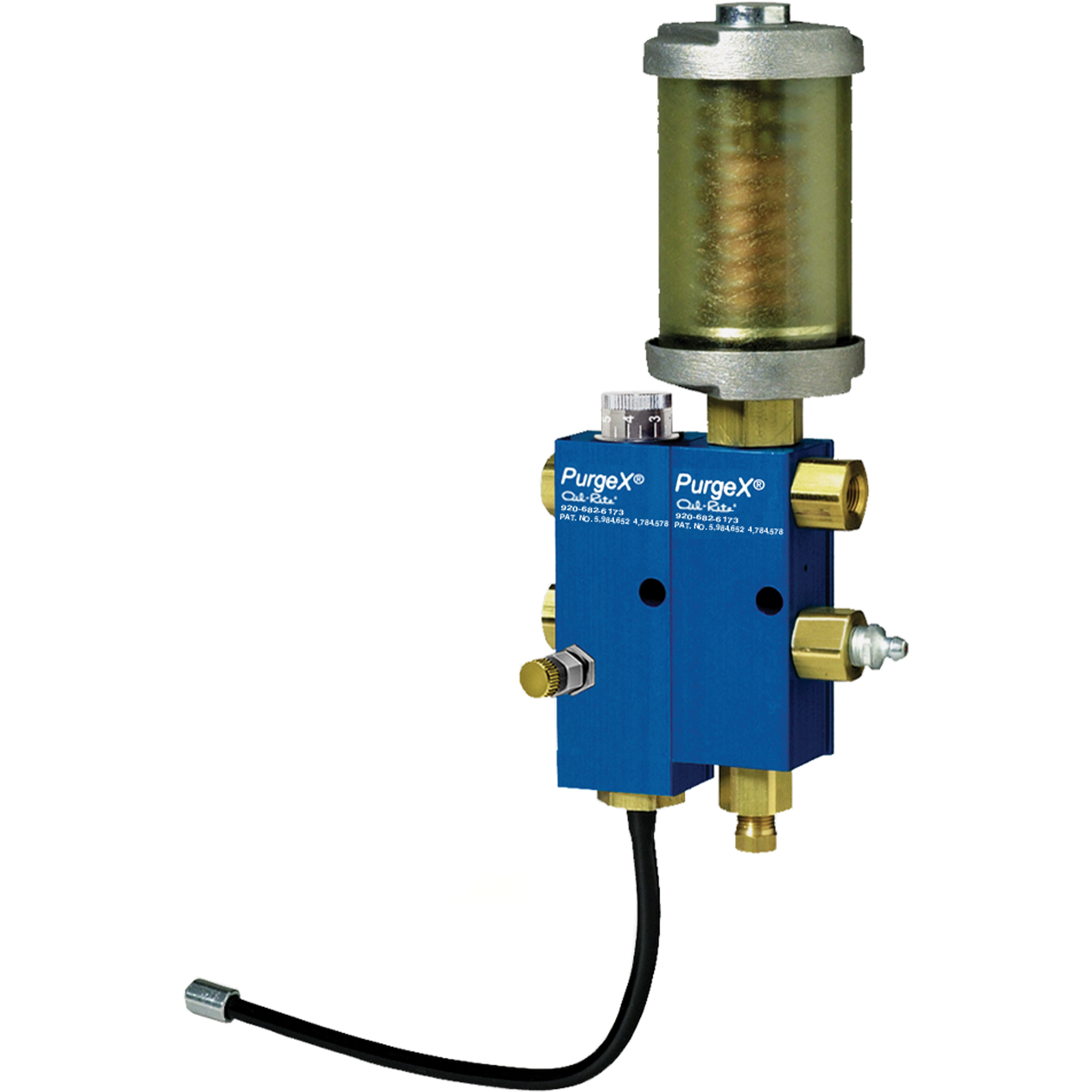 Pompes distributrices de précision PurgeXMD, ajustables & pneumatiques, 1/8" NPT, Max. 125 PSI