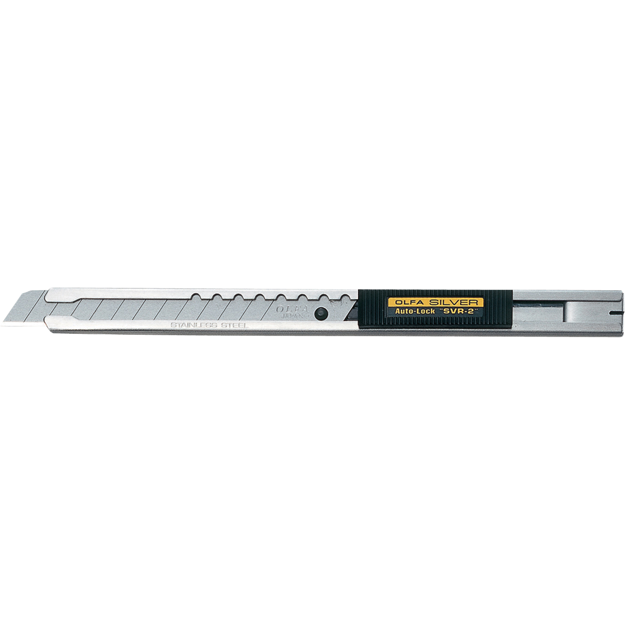 Couteau de précision pour travaux de série standard, 9 mm, Acier inoxydable, Prise en Acier inoxydable
