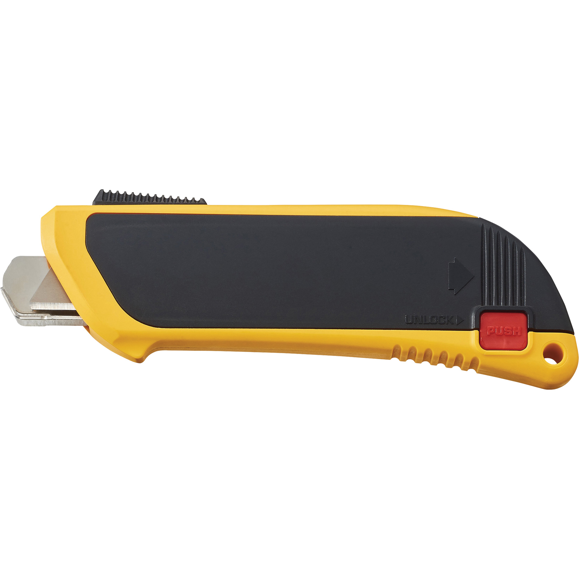 Couteau de sécurité autorétractable automatique avec mécanisme de protection, 10 mm, Acier au carbone, Robuste, Prise en Plastique