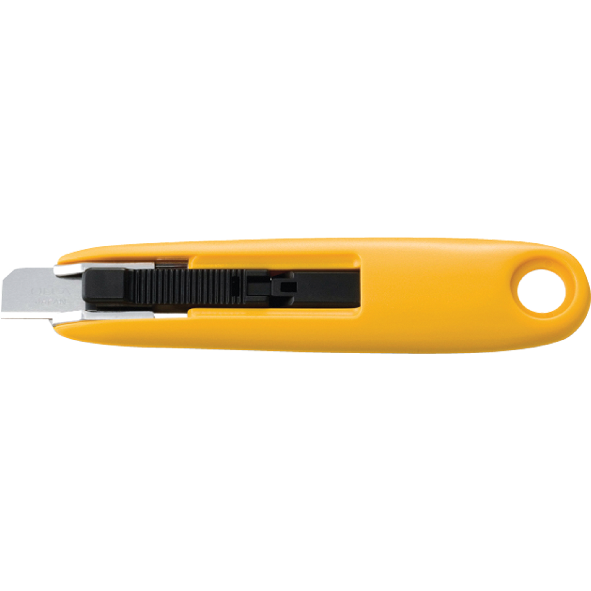 Couteau de sécurité compact autorétractable, 11 mm, Acier au carbone, Prise en Plastique
