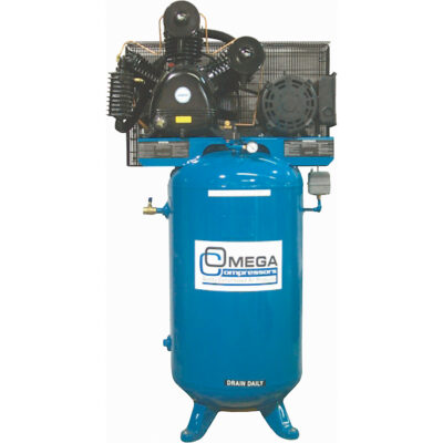 Compresseurs d'air série industrielle - Compresseurs verticaux - Deux étages, 66,6 gal. (80 gal. US)