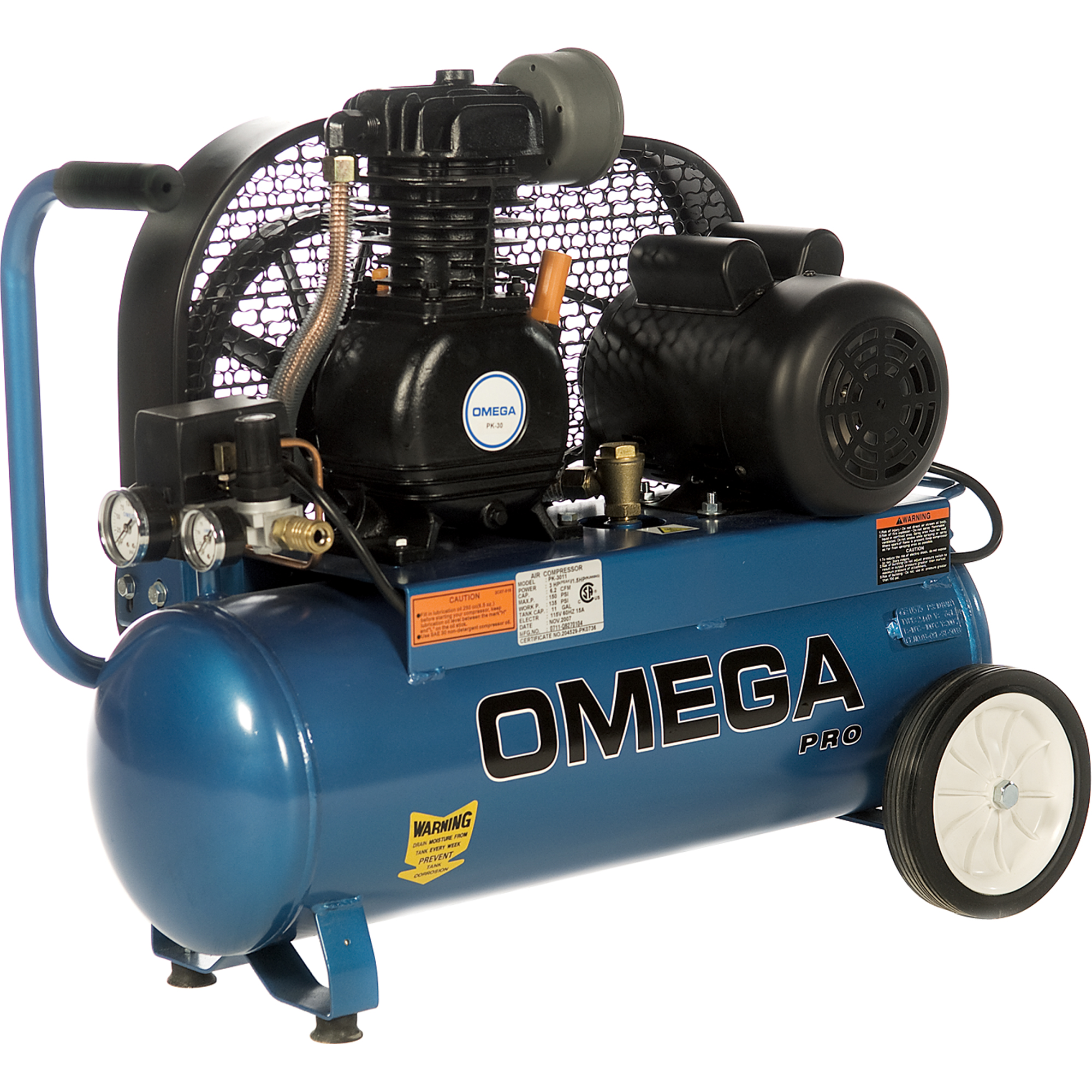 Compresseurs d'air série professionnelle, Électrique, 9,2 gal. (11 gal. US), 125 PSI, 115/1 V