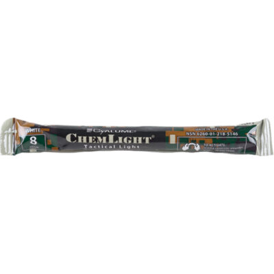 Bâtons de sécurité luminescents CyalumeMD 6", Blanc, Durée 8 h