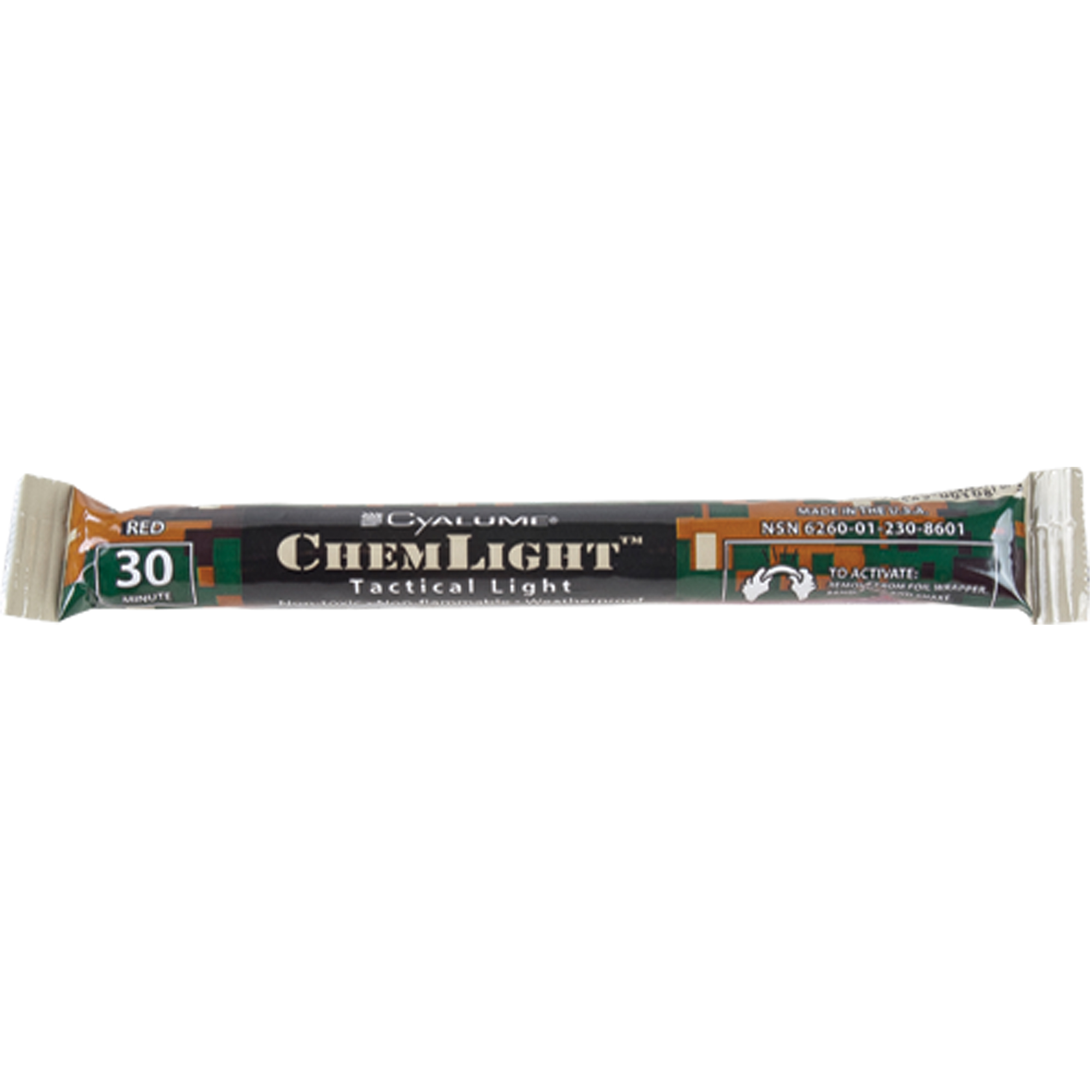 Bâtons de sécurité luminescents CyalumeMD 6", Rouge, Durée 30 min
