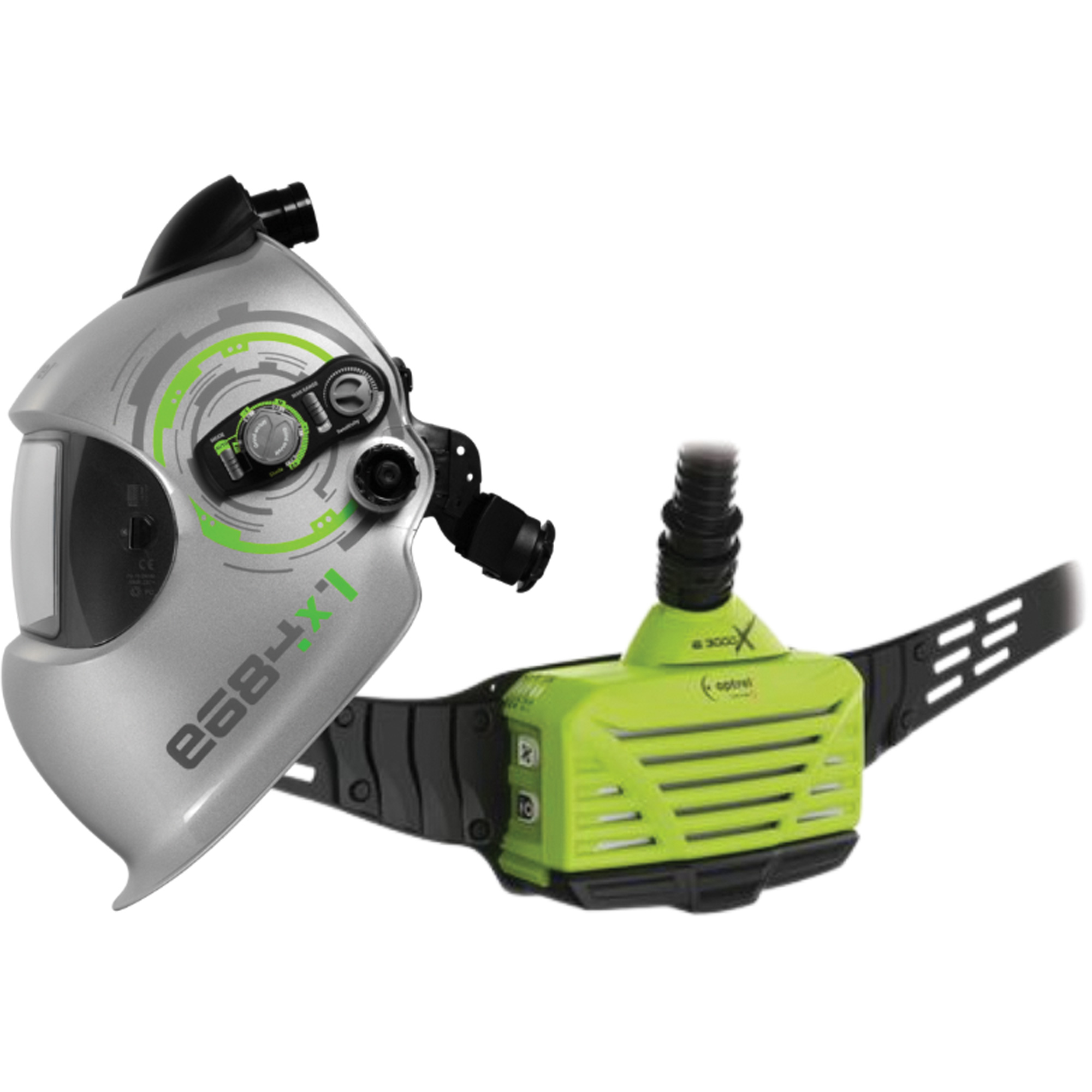 Système APR motorisé sur ceinture pour soudage e3000x, Capuchon & visière/Masque de soudage, Pile Lithium-ion