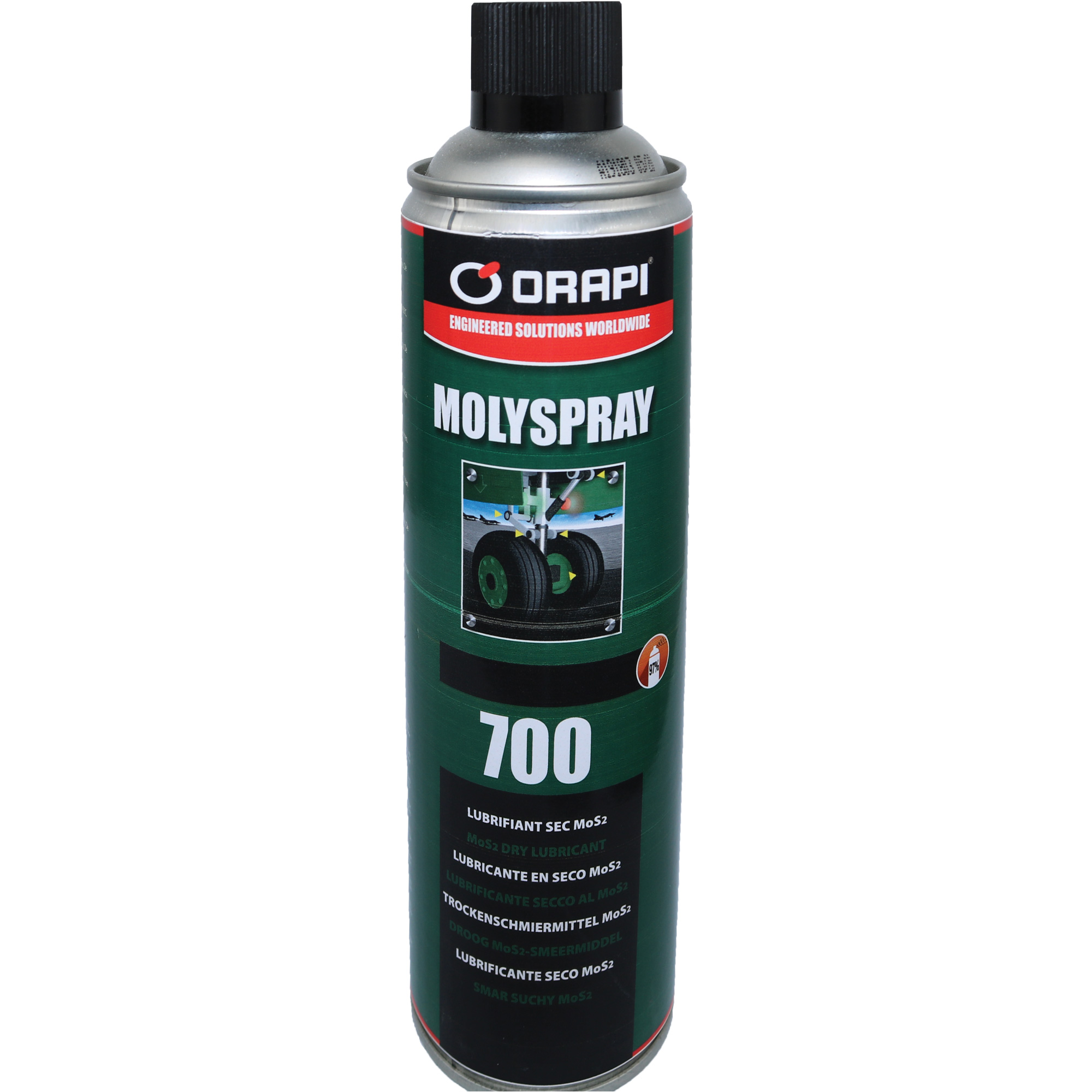 Lubrifiant sec Molyspray, Canette aérosol