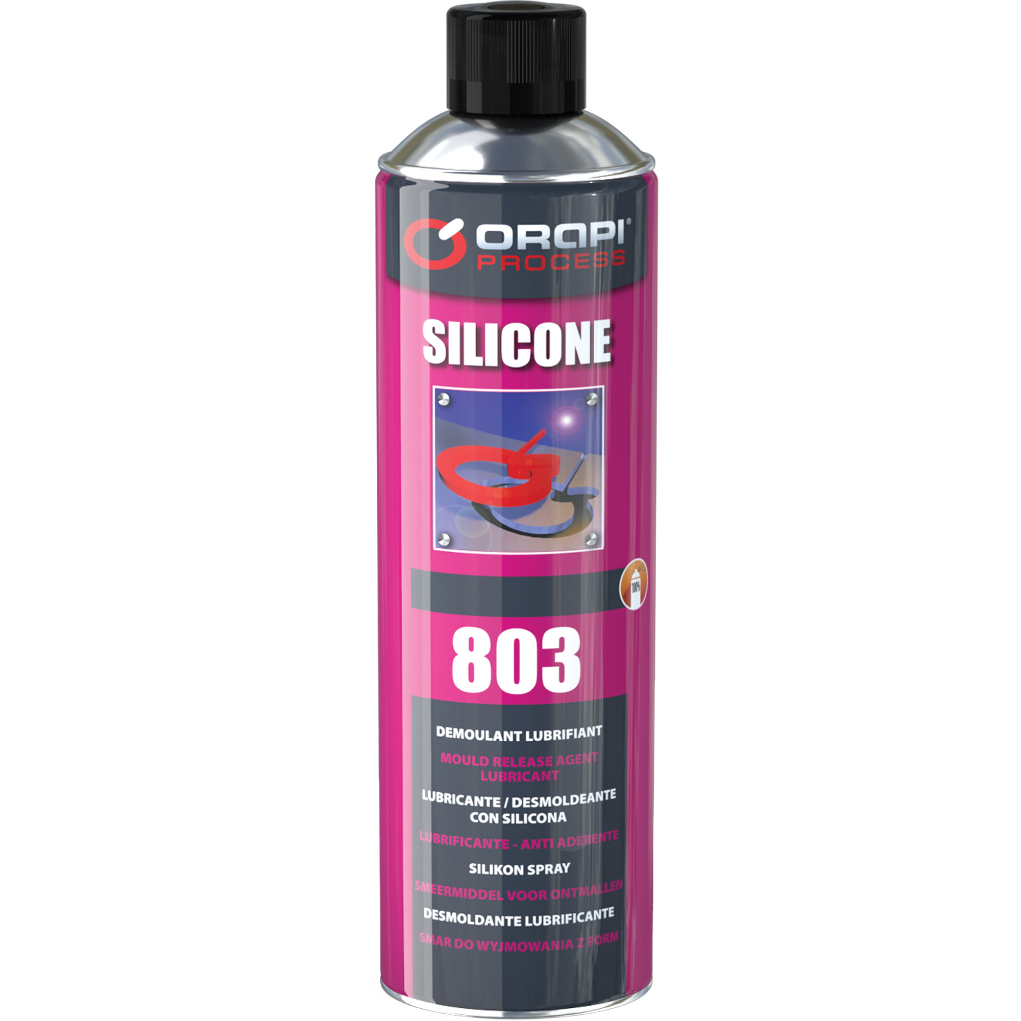 Lubrifiant synthétique à base de silicone, Canette aérosol