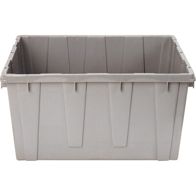Contenant emboîtable, 21,1" la x 17,7" p x 12" h, Gris