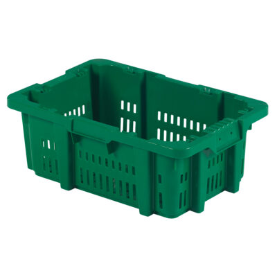 Contenant en plastique Stack-N-Nest pour la manutention des aliments, 16" x 23,9" x 8,8", Vert