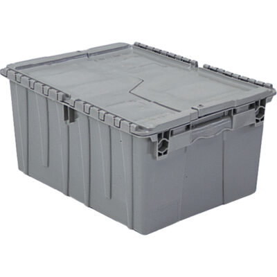 Contenants de distribution FlipakMD en plastique polyéthylène (PE), 11,8" x 9,8" x 7,7", Gris