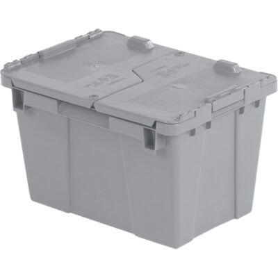 Contenants de distribution FlipakMD en plastique polyéthylène (PE), 15,2" x 10,9" x 9,7", Gris