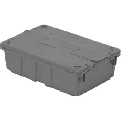 Contenants de distribution FlipakMD en plastique polyéthylène (PE), 20,6" x 13,5" x 6,5", Gris