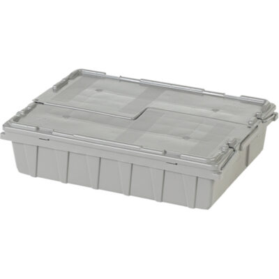 Contenants de distribution FlipakMD en plastique polyéthylène (PE), 21,8" x 15,1" x 5,5", Gris