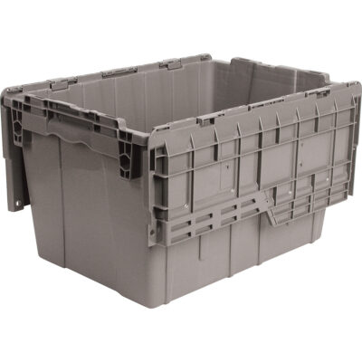 Contenants de distribution FlipakMD en plastique polyéthylène (PE), 21,8" x 15,2" x 12,9", Gris