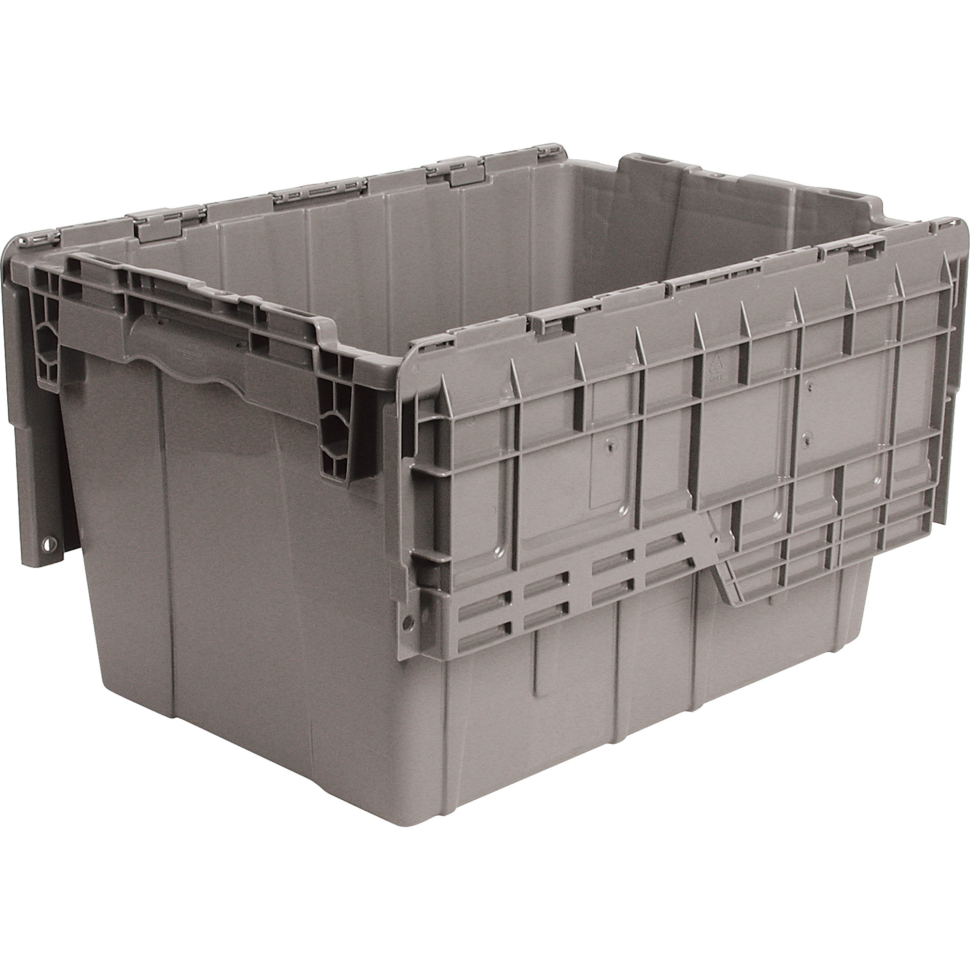 Contenants de distribution FlipakMD en plastique polyéthylène (PE), 21,8" x 15,2" x 12,9", Gris