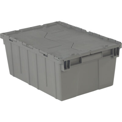 Contenants de distribution FlipakMD en plastique polyéthylène (PE), 21,9" x 15,2" x 9,3", Gris