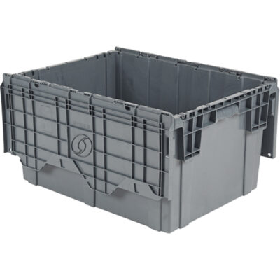Contenants de distribution FlipakMC en plastique polyéthylène (PE), 27,9" x 20,9" x 15,2", Gris