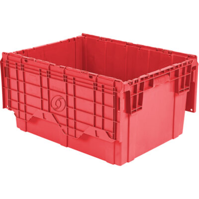 Contenants de distribution FlipakMC en plastique polyéthylène (PE), 27,9" x 20,9" x 15,2", Rouge