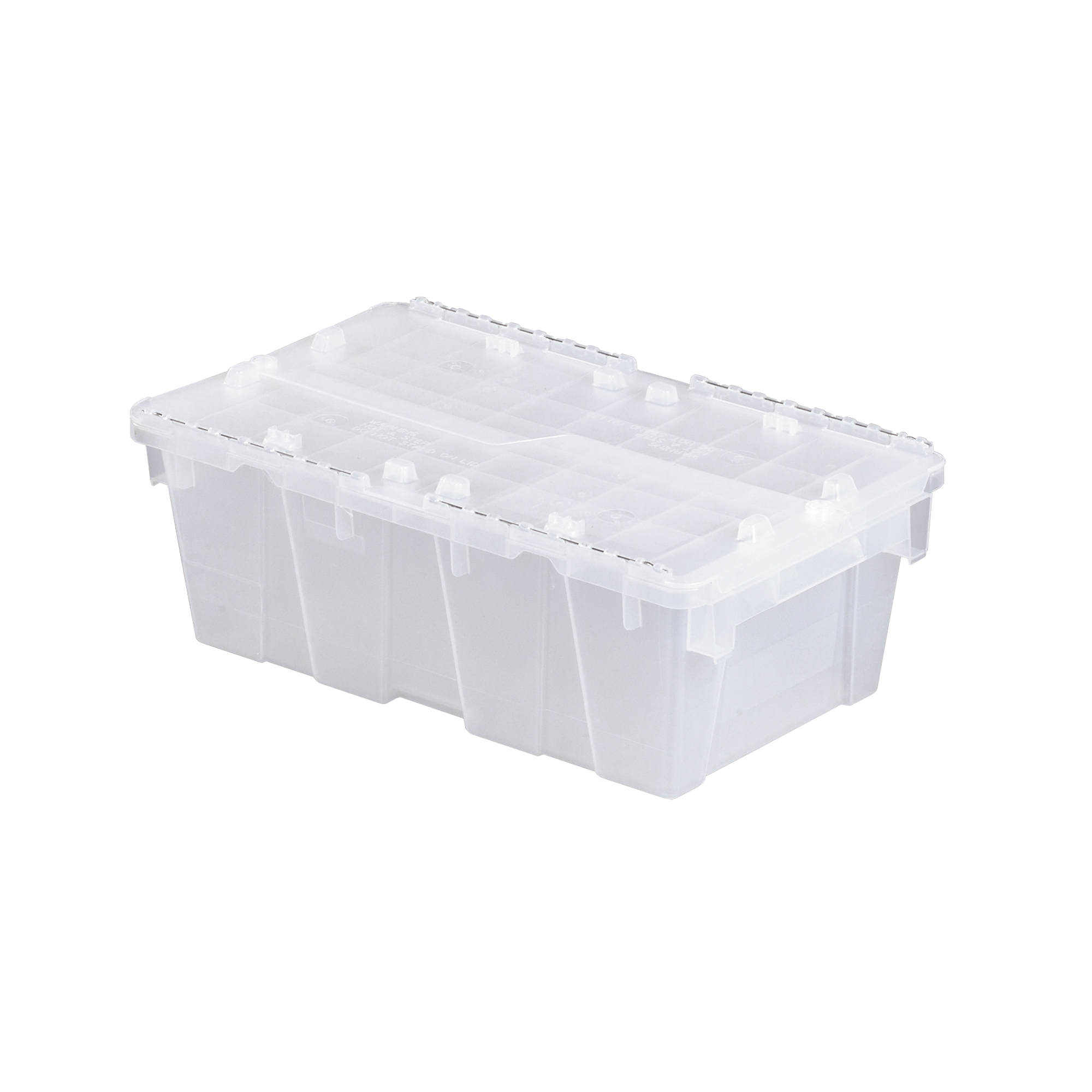 Contenants de distribution FlipakMD en plastique polypropylène (PP), 19,7" x 11,8" x 7,3", Transparent