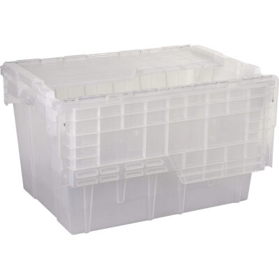 Contenants de distribution FlipakMD en plastique polypropylène (PP), 21,8" x 15,2" x 12,9", Transparent