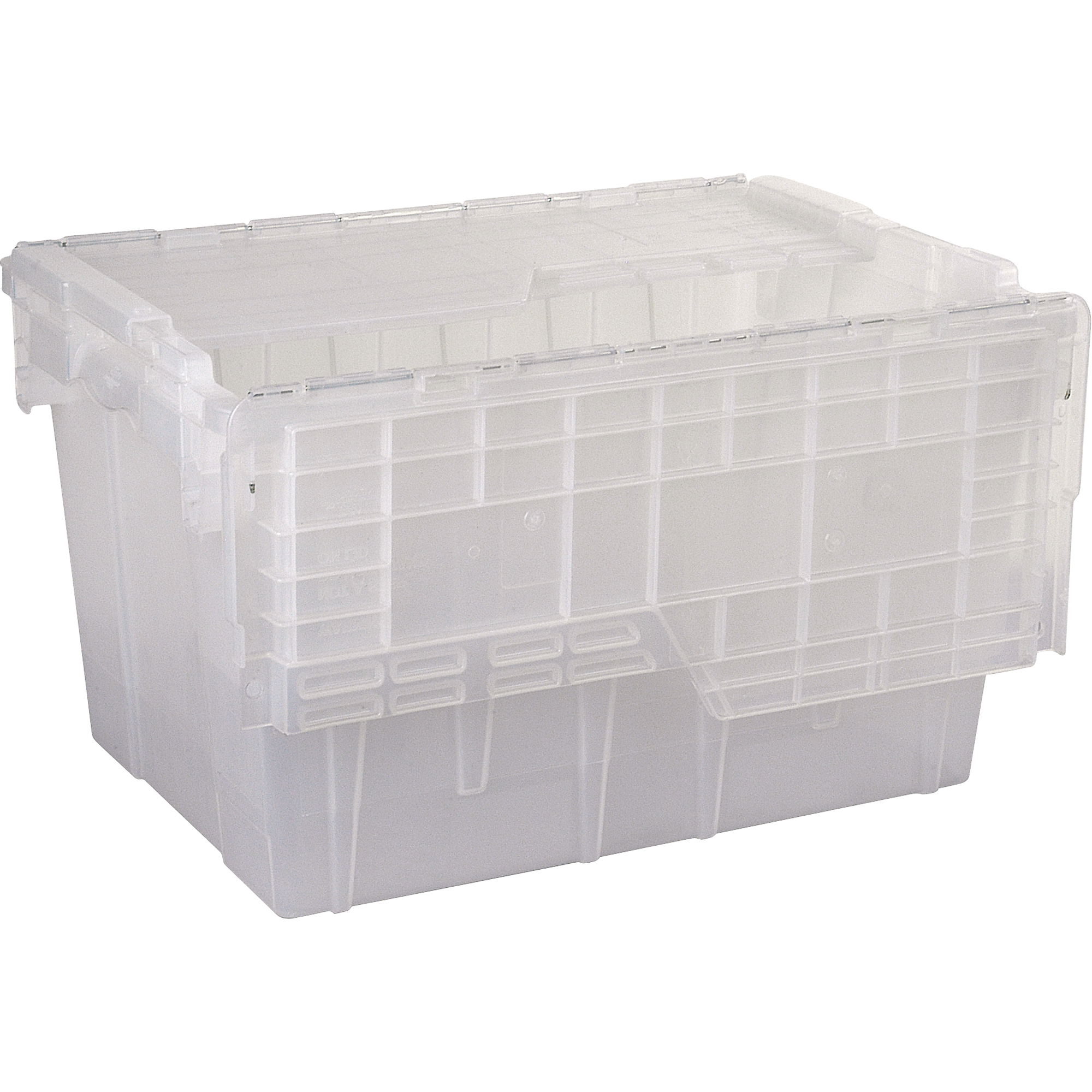 Contenants de distribution FlipakMD en plastique polypropylène (PP), 21,8" x 15,2" x 12,9", Transparent