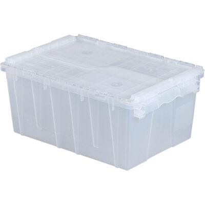 Contenants de distribution FlipakMD en plastique polypropylène (PP), 21,8" x 15,2" x 9,3", Transparent