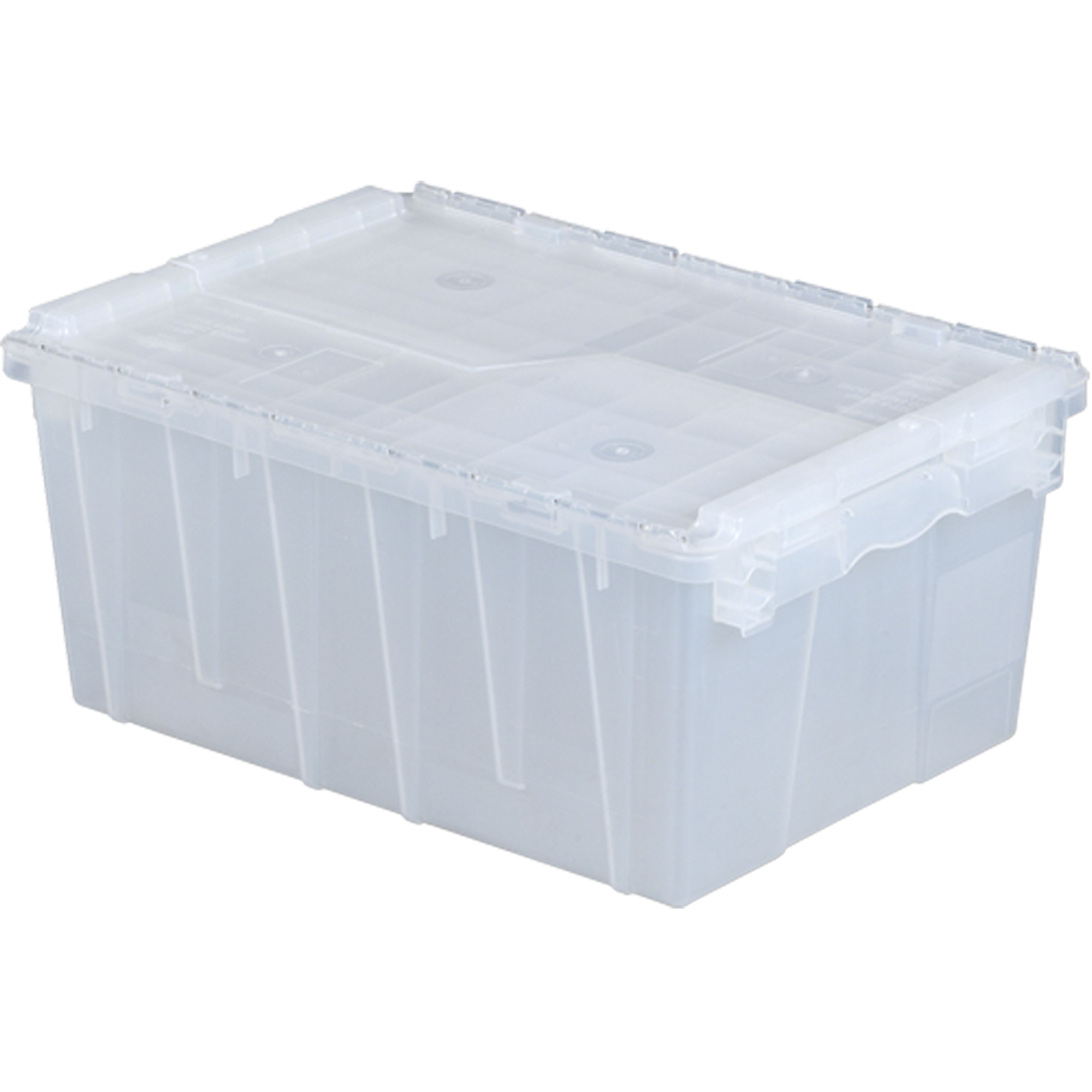 Contenants de distribution FlipakMD en plastique polypropylène (PP), 21,8" x 15,2" x 9,3", Transparent