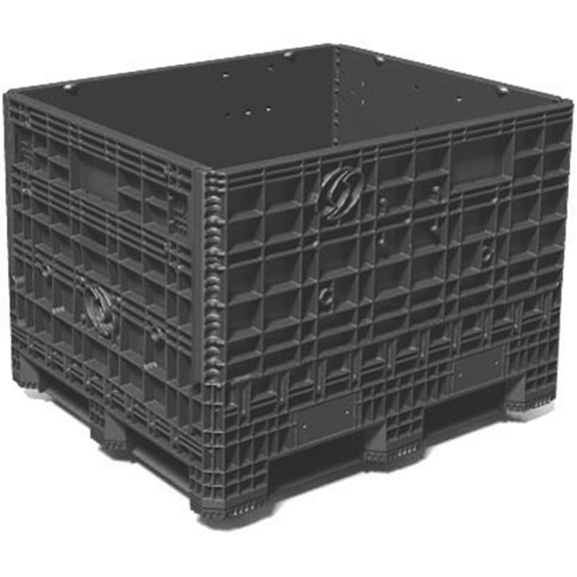 Conteneurs repliables à usage moyen Bulkpak, 48" lo x 40" la x 34" h, Noir