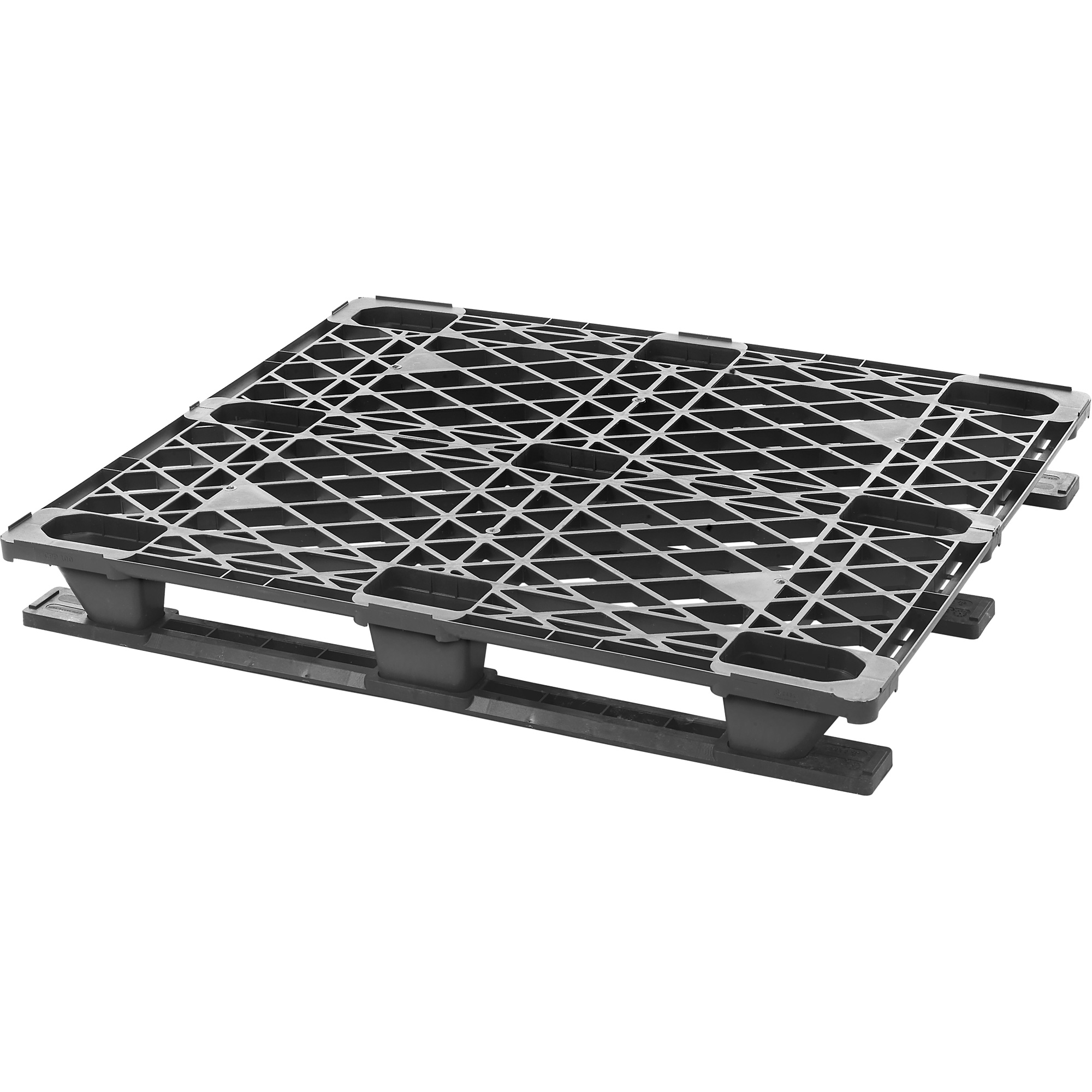 Palette empilable en plastique, Accès de Quatre côtés, 48" lo x 40" la x 5-3/5" h
