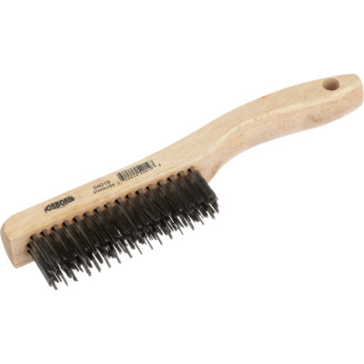 Brosse à manche en patin, Acier, 2" X 15" rangs de fils, Longueur 10"