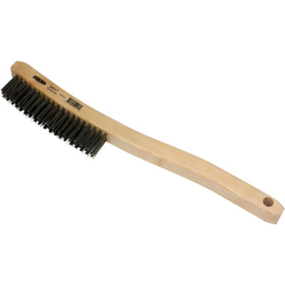 Brosse de nettoyage, Acier inoxydable, 3 x 19 rangs de fils, Longueur 13-11/16"