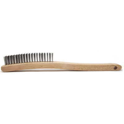 Brosse de nettoyage, Acier inoxydable, 4 x 19 rangs de fils, Longueur 13-11/16"