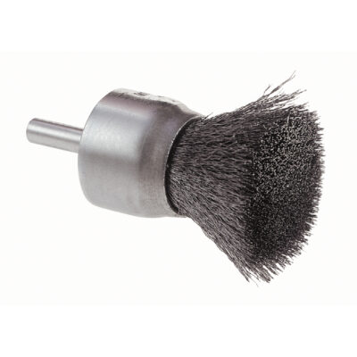 Brosse montée à fils ondulés, 1", Fils 0.006