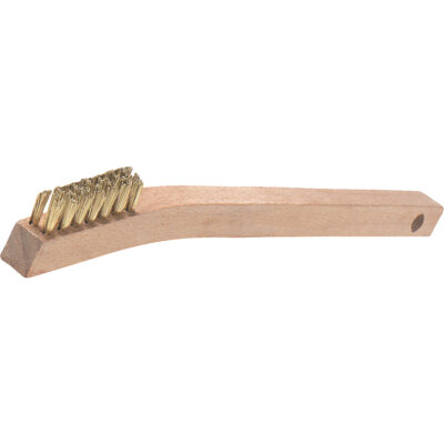 Brosses de grattage à petit manche, garnissage en V, Acier inoxydable, 3 x 7 rangs de fils, Longueur 7-7/8"
