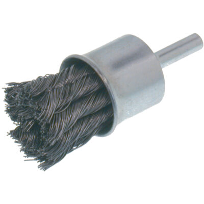 Brosses économiques à fils noués, 1" dia., dia. Des fils 0,02, Tige 1/4"