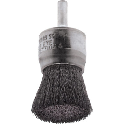 Brosses montées à fils crêpés, 1/2", Fils 0,0104", Tige 1/4"